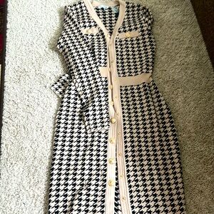 Houndstooth sweater dress- never worn.